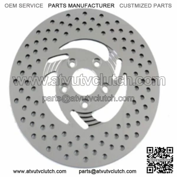 Polished Stainless Steel Razor Rear 11.5 Rotor Brake Disc Harley Softail Dyna XL (For: Harley-Davidson)