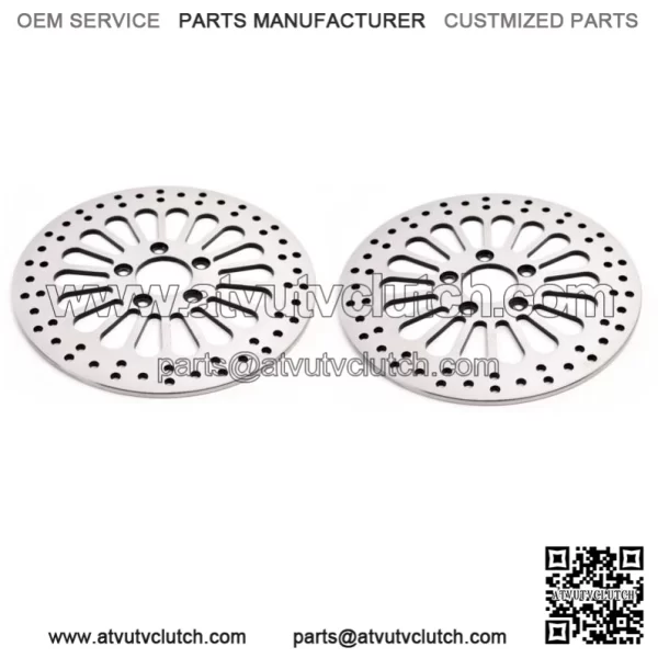 Polished 11.5" Super Spoke SS Front Rear Disc Disk Brake Rotors Rotor Set Harley (For: Harley-Davidson)