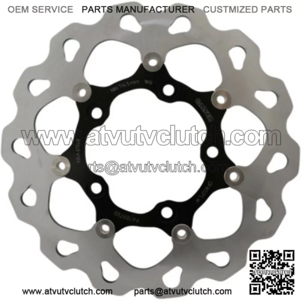 Galfer Floating Black Stainless Rear 11.8" Brake Rotor Disc Harley V-Rod 05-16 (For: Harley-Davidson)