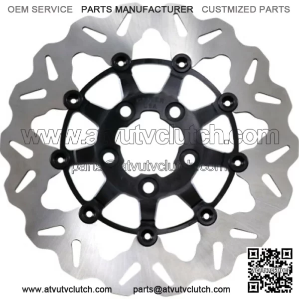 Galfer Stainless Black Contrast Wave Rear Brake Rotor Harley FXST Touring Dyna (For: Harley-Davidson)