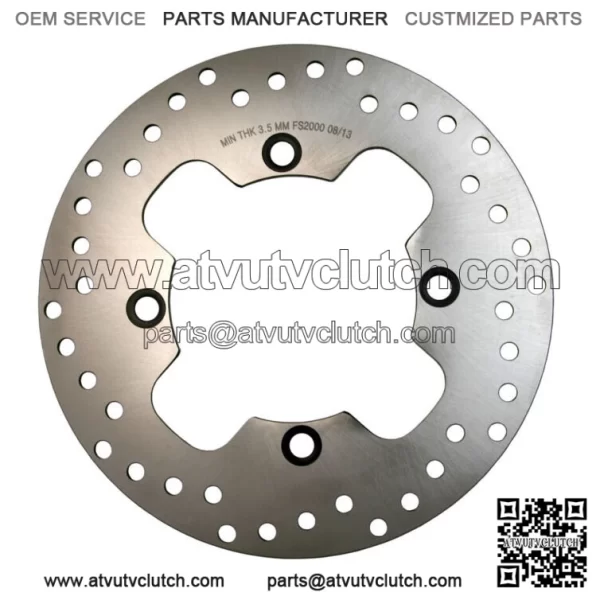 Rear Disc Brake Rotor for Honda TRX400EX & TRX400X Sportrax fits 1999-2014