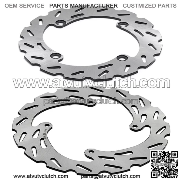 240*220mm Stainless Steel Brake Disc Rotor Set for HONDA CR R / CR E Series Dirt Bike - Image 2