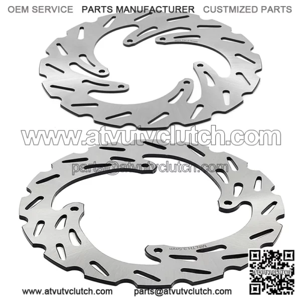 260*240mm Stainless Steel Brake Disc Rotor Set for HONDA CRF R / RX Dirt Bike - Image 2