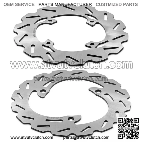 220*198mm Stainless Steel Brake Disc Rotor Set for YAMAHA YZ 80 1993-2001 / YZ 85 2002-2007 - Image 4