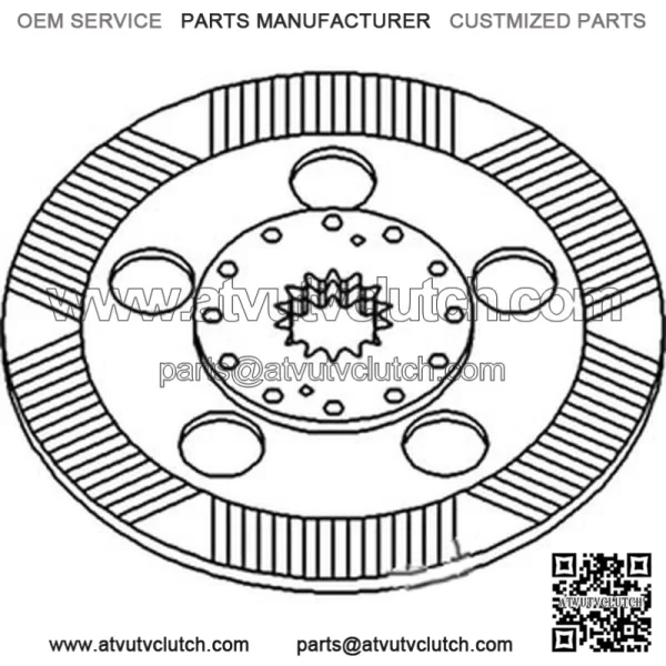 AL112982 Brake Disc Fits John Deere 6410 6010 6205 6320 6400 6506