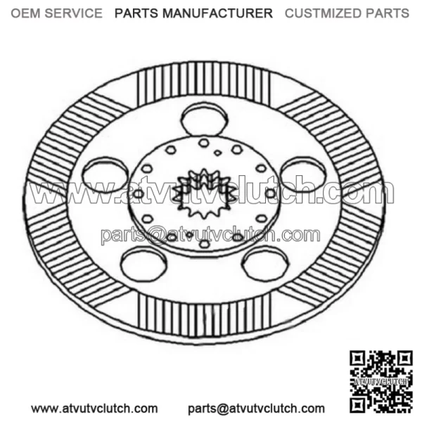 AL112982 Brake Disc Fits John Deere 6410 6010 6205 6320 6400 6506 - Image 2