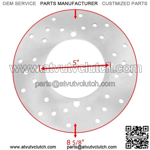 Rear Disc with Stud Bolt fits Polaris Sportsman 800 6X6 EFI 2009-2010 For: Polaris Sportsman 800 - Image 2