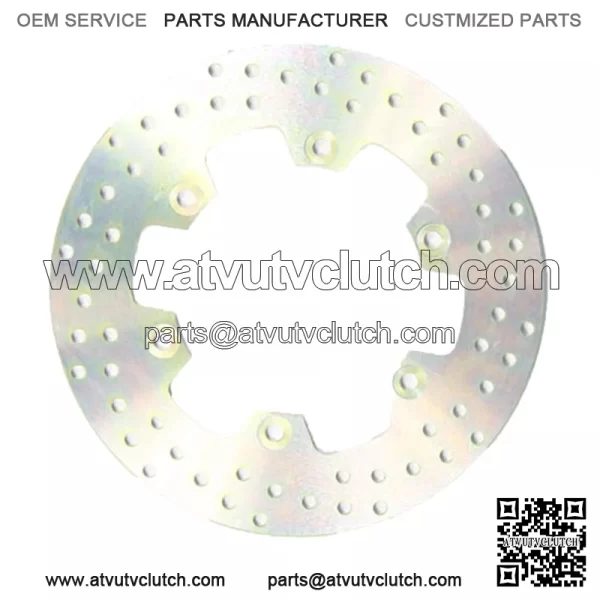 MD3076 Motorcycle Stainless Steel Rear Right Brake Disc Silver - 276mm