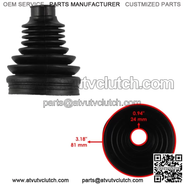 Rear Axle Inner Outer CV Boot Kit for Polaris Sportsman 800 6X6 EFI 2009 2010 For: Polaris Sportsman 800 - Image 2