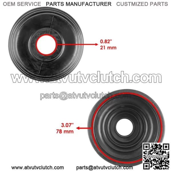 2 Rear Axle Inner And Outer CV Boot Kits for Polaris Sportsman 800 Mv7 EFI 2005 For: Polaris Sportsman 800 - Image 2