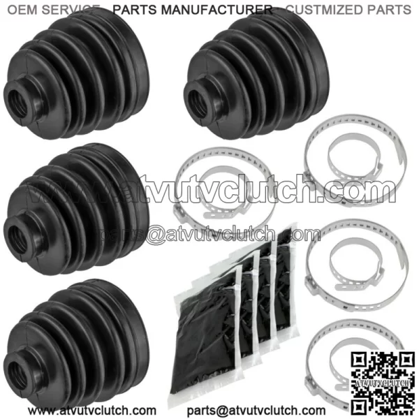 2 Rear Axle Inner And Outer CV Boot Kits for Polaris Sportsman 800 Mv7 EFI 2005 For: Polaris Sportsman 800 - Image 3
