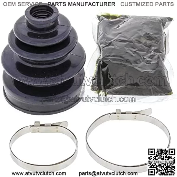 CV Boot Kit 19-5008 Compatible with/Replacement for Kawasaki KAF 620 Mule 3010 4x4 01-08, KVF 700 Prairie 4x4 2004-2006, KVF 650 Brute Force 4x4 05-08, KVF 400 C Prairie 4x4 1999-2002