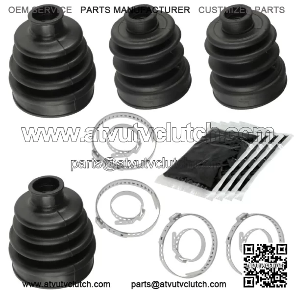 Rear Axle Outer And Inner CV Boot Kit for Yamaha Rhino 700 YXR700F Fi 2008-13(For: Yamaha Rhino 700) - Image 2