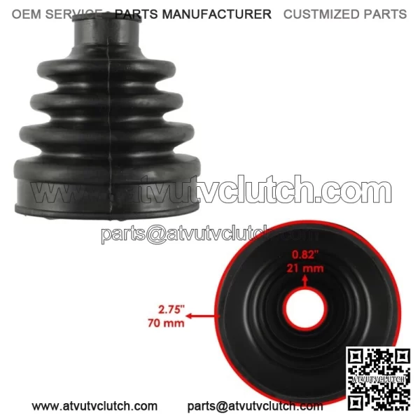 Rear Axle Outer And Inner CV Boot Kit for Yamaha Rhino 700 YXR700F Fi 2008-13(For: Yamaha Rhino 700) - Image 4
