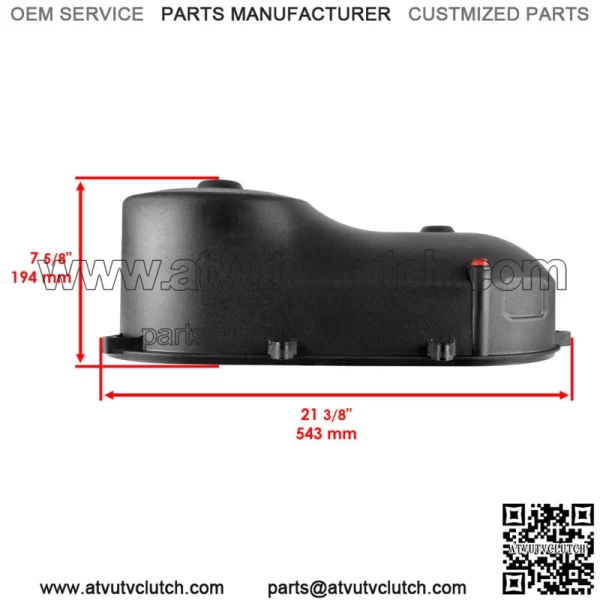 CVT Clutch Belt Outer Cover Fits Polaris Sportsman 800 4x4 6x6 2005-14 w/ Gasket For: Polaris Sportsman 800 - Image 2