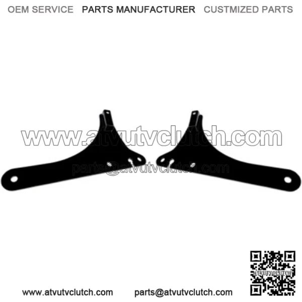 Cycle Visions 8 3/4" Sissy Bar Side Plates Black Harley Softail 18+ FLSL FXBB (For: Harley-Davidson)