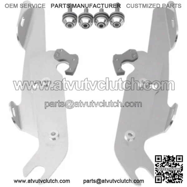 Memphis Shades Fairing Polished Trigger-Lock Mount Harley Softail OEM Lightbar (For: Harley-Davidson)