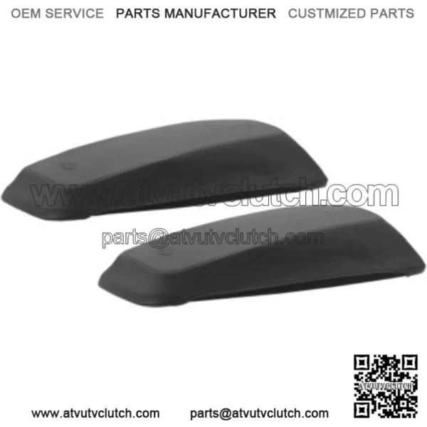 Mustang Saddlebag Plain Black Lid Covers Black Stitching 14-21 Harley Touring (For: Harley-Davidson)