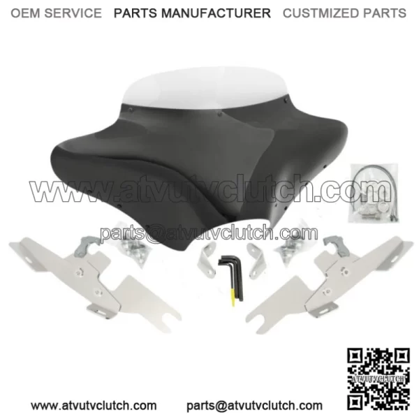 Memphis Shades Batwing Fairing Windshield Package Kit Harley Dyna Switchback FLD (For: Harley-Davidson)