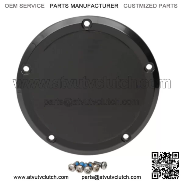 Drag Specialties Gloss Black Derby Cover Transmission Accent 16+ Harley Touring (For: Harley-Davidson)