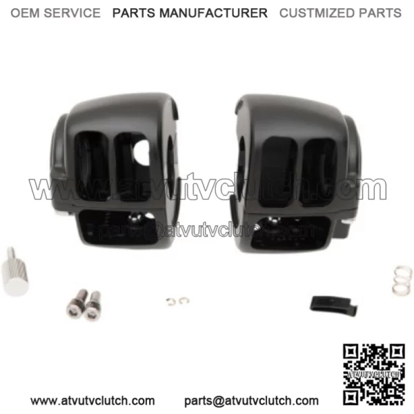 Matte Black Handlebar Switch Housing Hand Controls Kit 96-07 Harley Touring FLHR (For: Harley-Davidson)