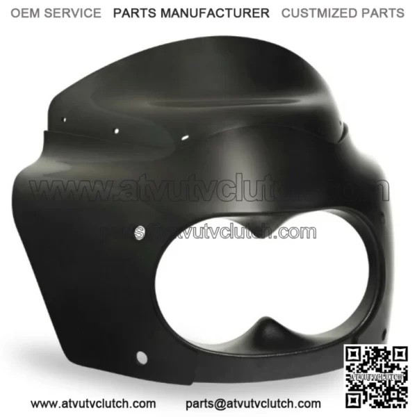 Memphis Shades Black Gloss Road Warrior Fairing Harley Dyna Fat Bob 08-17 FXDF (For: Harley-Davidson)