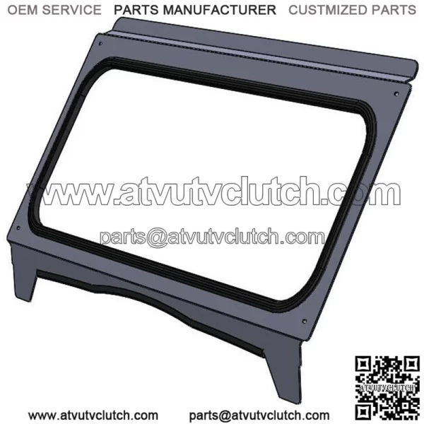 Kawasaki Teryx 2014 - 2015 & Teryx 4 2012 - 2015 glass windshield frame For: Kawasaki Teryx 800