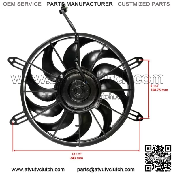 Radiator Cooling Fan Motor For Polaris 2411330 Cooling Fan For: Polaris Sportsman 570 - Image 2