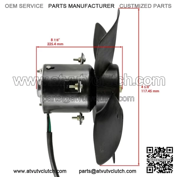 For Honda TRX450FM Foreman 450 Radiator Cooling Fan Motor 4x4 S 2002 2003 2004 (For: Honda) - Image 3