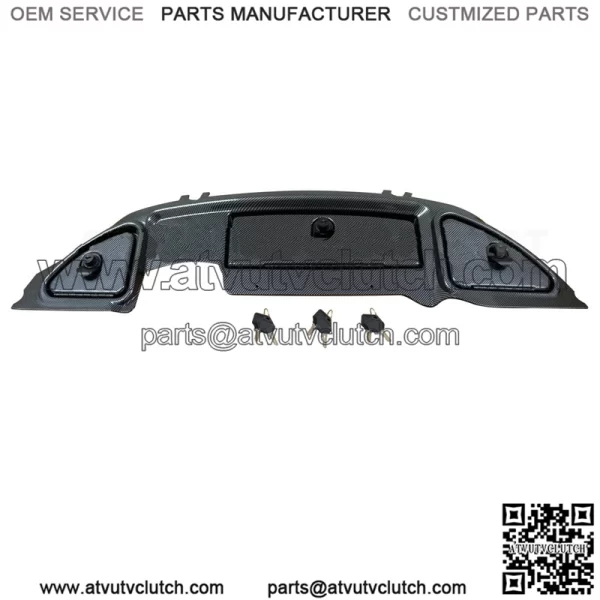 Club Car Precedent Golf Cart Carbon Fiber Dash Panel Locking Glove Box 2004-2007