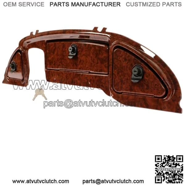 Dash  For 2008.5-Up Golf Cart Club Car Precedent Tempo Onward Wood Grain Look