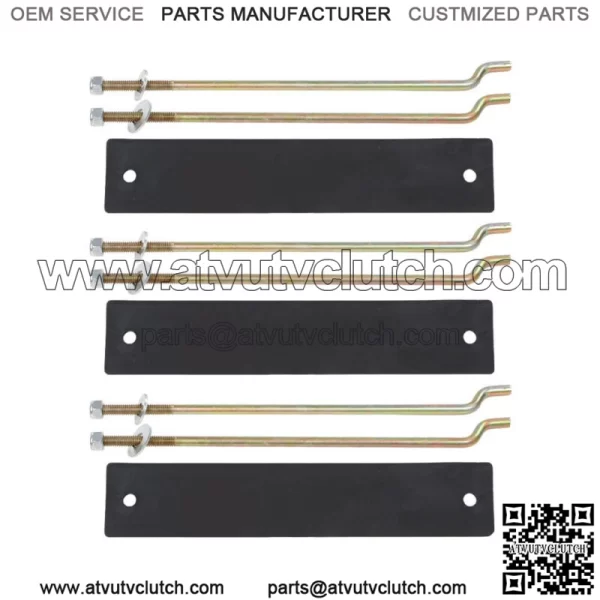Fit for 81-13 Club Car DS Golf Cart Battery Hold Down Retainer Plate Rod Kit New