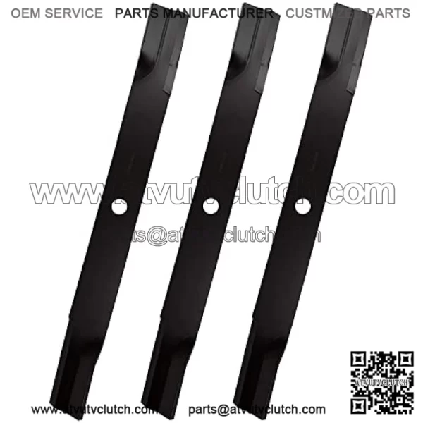 Lawn Mower Blades 3 PCS Set (High-Lift) Replace AM102402 AM38314 M119975 M141786 M83363 for John Deere 2032R 2520 2720 3120 3203 3320 3520 3720 4005 4105 4115