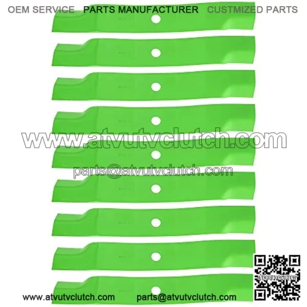 Lawn Mower Blade for John Deere 60 inch Deck 1025R 1026R 1550 TCU15881 M128485 M131958 (High-Lift) 9 Pack - Image 2