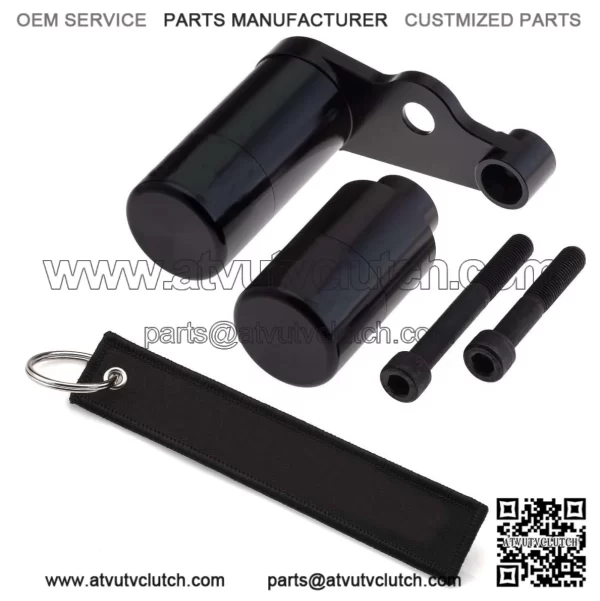 06-09 Suzuki GSX-R600 + GSX-R750 Black Non-cut Frame Slider Protective Cover #Black - Image 2