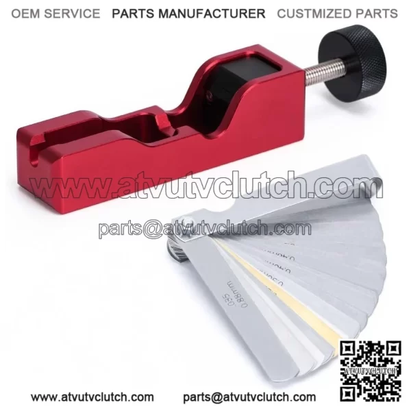 Spark plug gap adjustment tool with feeler gauge #red - Image 2