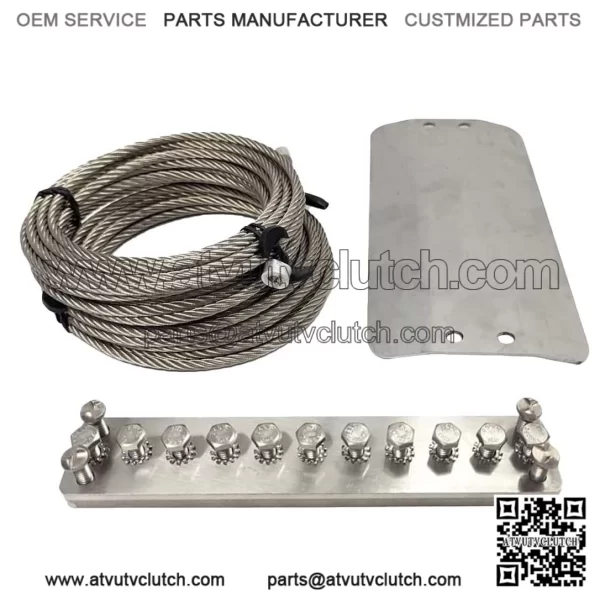 Universal three-way catalytic converter anti-theft protection kit