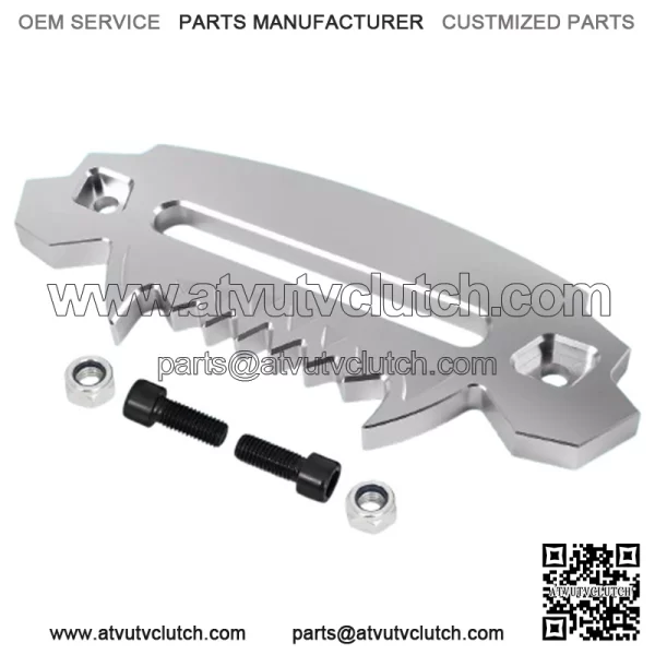 10"aluminum Devil Skull Hawse Fairlead for Synthetic Winch Rope Guide 4x4 Silver