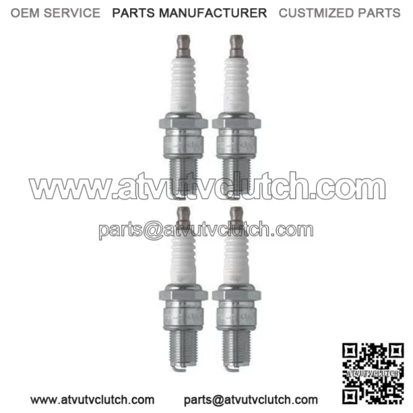 Set of 4 NGK Standard Spark Plugs for Polaris INDY LITE 1998-1991 Engine 340cc