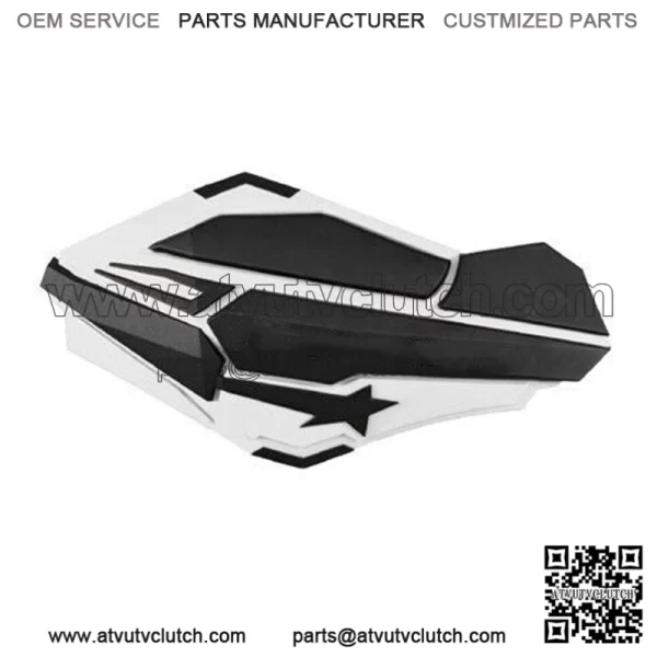 Handguards, White/black 34408