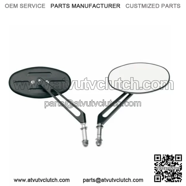 Arlen Ness Black Stealth II Mirrors Mirror Set Harley Sportster Softail Bobber (For: Harley-Davidson)
