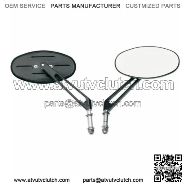 Arlen Ness Black Stealth I Mirrors Mirror Set Harley Sportster Softail Bobber (For: Harley-Davidson)