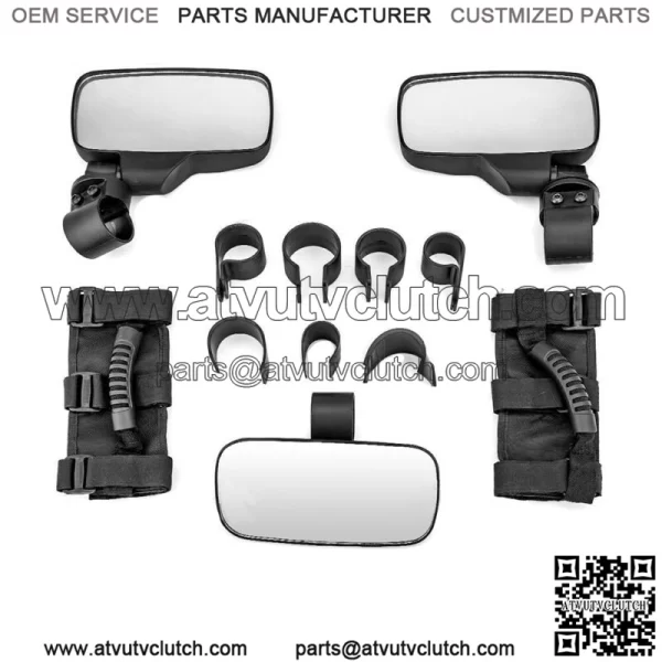 Roll Bar Rear Side Center View Mirror For Textron Stampede 900 Kymco UXV ZFORCE For: More than one vehicle - Image 2