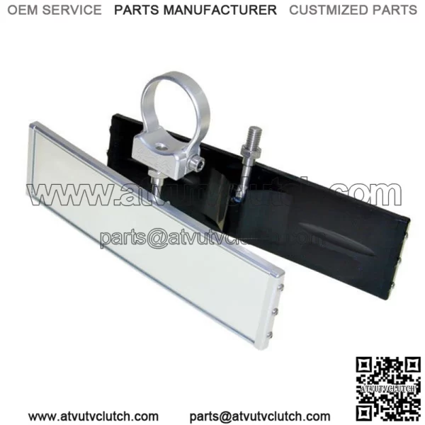Axia Alloys Aluminum 9" Panoramic Mirror & Clamp Polaris Yamaha Kawasaki For: More than one vehicle
