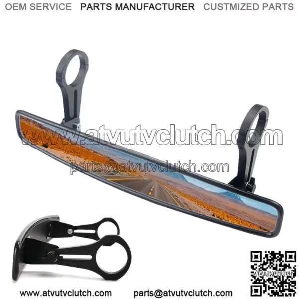 UTV Rear View Center Mirror For 1.75" Roll Bar CANAM MAVERICK Commander 800 1000 For: More than one vehicle - Image 2