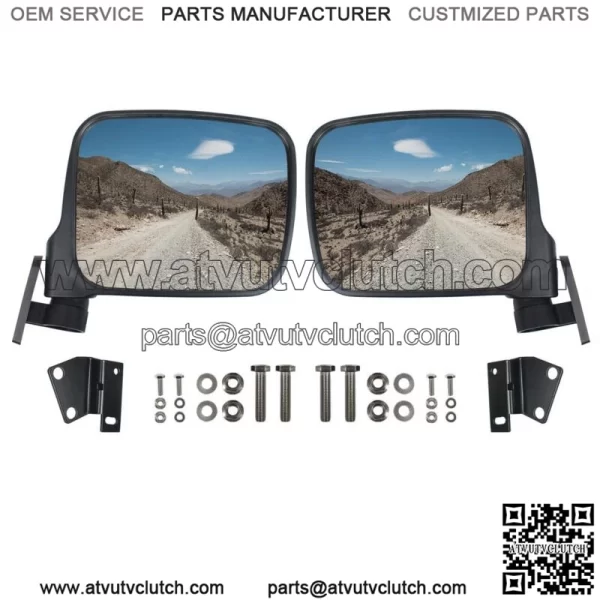 2pcs LH&RH Side Rear View Mirrors Compatible with Kawasaki Teryx 800 2016-2023 For: More than one vehicle