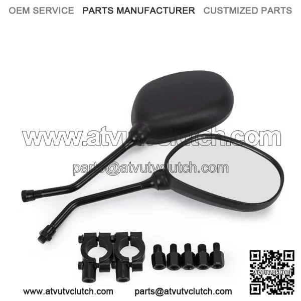 Rear view mirror set for Honda line of ATVs, Universal fit on handle bars - Image 4