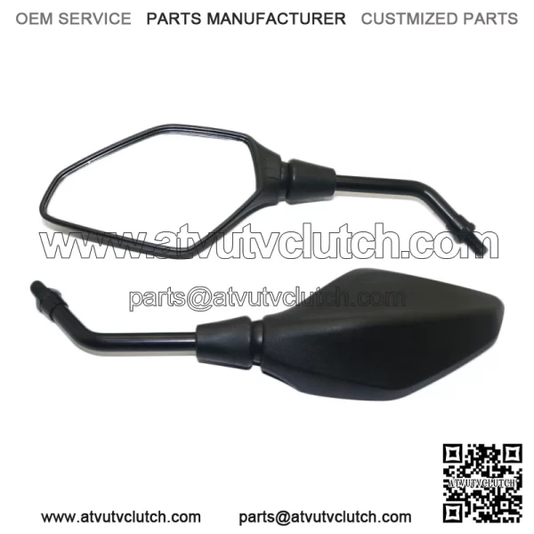 Mirror for Motorbike, Motorcycle Rearview Mirror, Motorbike Mirror Universal 7/8 inches 22mm, High Definition, with M8 M10 Clockwise and Counter Clockwise Threaded Bolts, for Motorcycle ATV Scooter