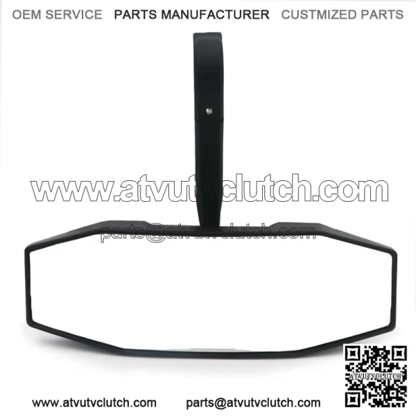 Rear View Center Side UTV ATV Mirror Black 1.75" Bar For Polaris General RZR XP