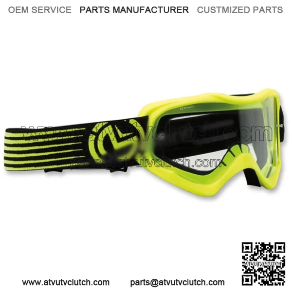 RACING goggles black, transparent lens